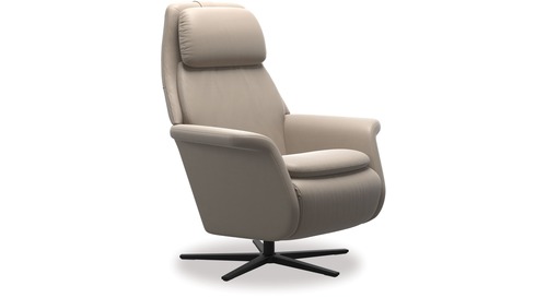 Stressless® Sam Leather Recliner with Heat & Massage Function - Sirius Base Stressless® Sam Leather Recliner with Heat & Massage Function - Sirius Base